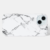 Étui de téléphone à texture de marbre blanc classi (Verso (horizontal))