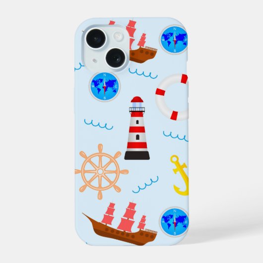 Étui de téléphone à thème nautique (Verso)