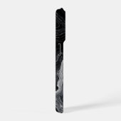 Étui de téléphone à tourbillon de marbre noir (Côté droit)