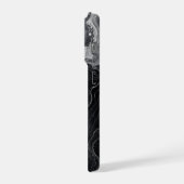 Étui de téléphone à tourbillon de marbre noir (Côté gauche)