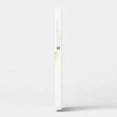 Étui de téléphone abstrait à pétale blanc éthéré - (Verso / Gauche)