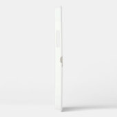 Étui de téléphone abstrait à pétale blanc éthéré - (Verso / Droite)