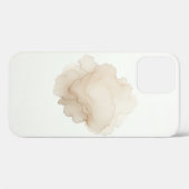 Étui de téléphone abstrait à pétale blanc éthéré M (Verso (horizontal))