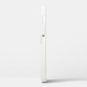 Étui de téléphone abstrait à pétale blanc éthéré M (Verso / Gauche)