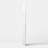 Étui de téléphone abstrait à pétale blanc éthéré M (Verso / Droite)