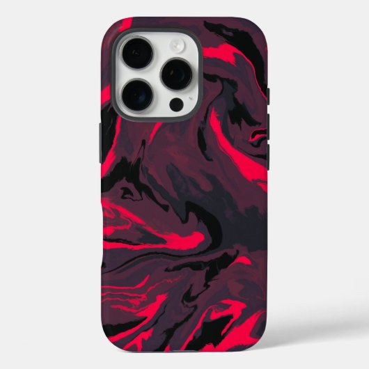 Étui de téléphone abstrait à tourbillon de marbre (Verso)