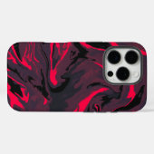 Étui de téléphone abstrait à tourbillon de marbre (Verso (horizontal))