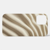 Étui de téléphone abstrait à vague liquide minimal (Verso (horizontal))