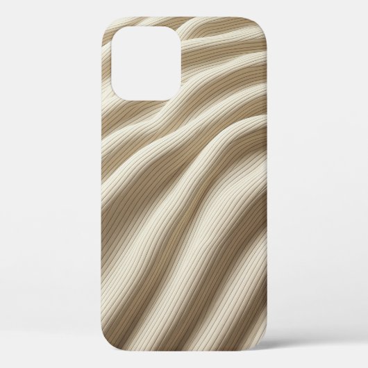 Étui de téléphone abstrait à vague liquide minimal (Verso)