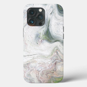 Étui de téléphone abstrait aigle moelleux blanc