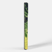 Étui de téléphone abstrait jaune vert gras 3 Fade (Verso / Droite)