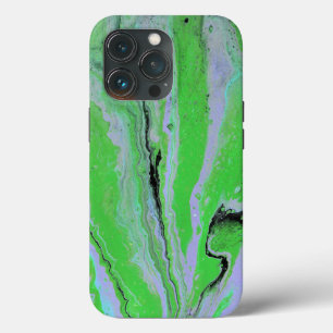 Étui de téléphone abstrait noir vert Fair Game 2