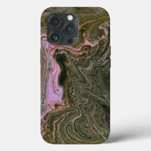 Étui de téléphone abstrait rose vert Yard Dog 1