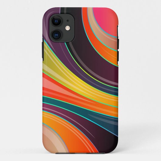 étui de téléphone abstrait tourbillon de cercle co (Dos)