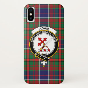 Étui de téléphone Adam tartan de clan écossais anc