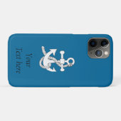 Étui de téléphone - Ancre de navire v.2 (Dos (Horizontal))