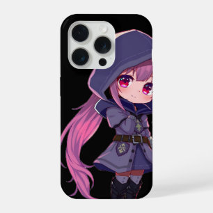 Étui de téléphone Anime Mystique – Chibi aux cheve