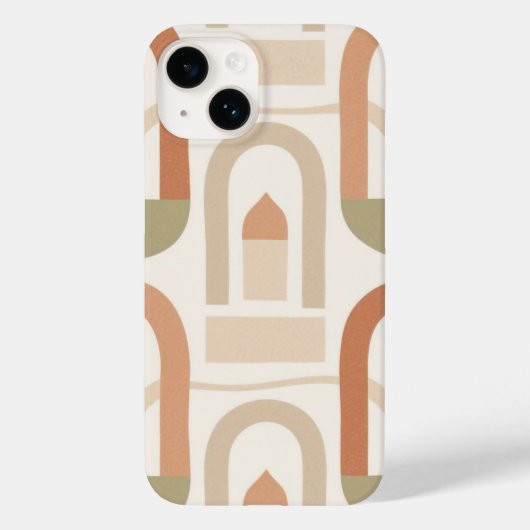Étui de téléphone Arches Minimals Tons Terre (Verso)