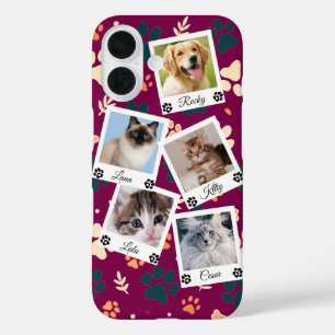 Étui de téléphone avec collage de photos de compag