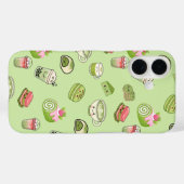 Étui de téléphone avec de mignons desserts Matcha (Verso (horizontal))
