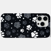 Étui de téléphone avec empreinte de patte de chien (Verso (horizontal))