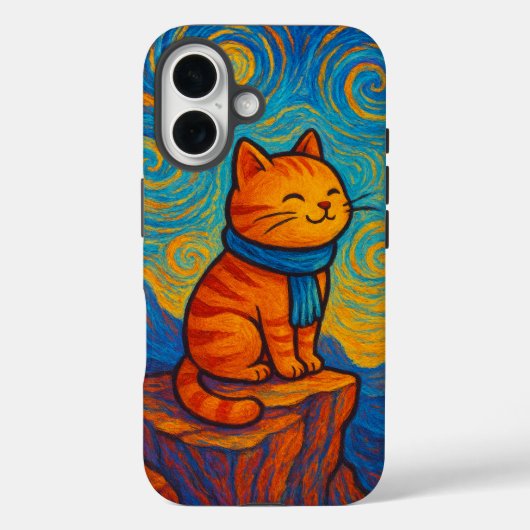 Étui de téléphone avec illustration de chat inspir (Verso)