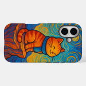 Étui de téléphone avec illustration de chat inspir (Verso (horizontal))