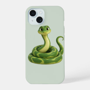 Étui de téléphone avec illustration de serpent ver