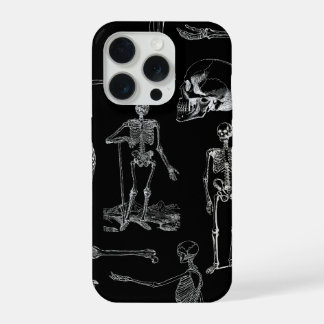 Étui de téléphone avec illustration de squelette v