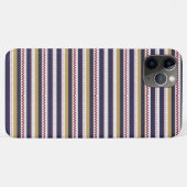 Étui de téléphone avec motif zigzag et rayures (Dos (Horizontal))