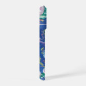 Étui de téléphone avec peinture de nénuphars bleus (Côté droit)