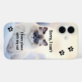 Étui de téléphone avec photo de chat drôle (Verso (horizontal))