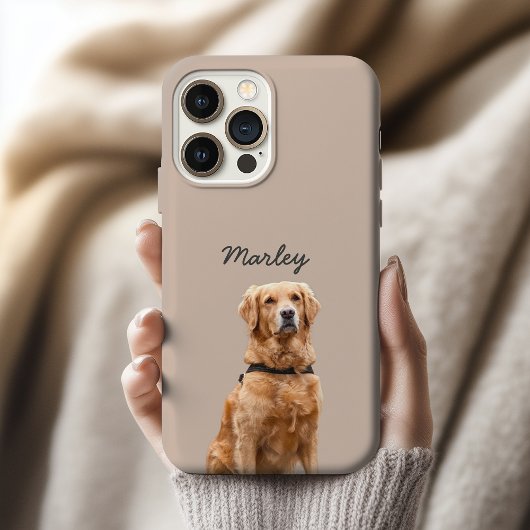 Étui de téléphone avec photo de chien personnalisé