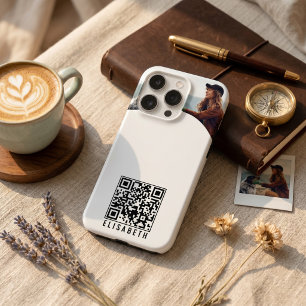 Étui de téléphone avec photo personnalisée, nom et
