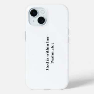 Étui de téléphone avec verset de la Bible chrétien