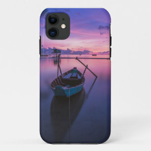 Étui de téléphone Bateau au coucher du soleil