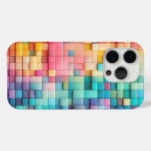 Étui de téléphone bloc pastel texturé moderne - Co (Verso (horizontal))