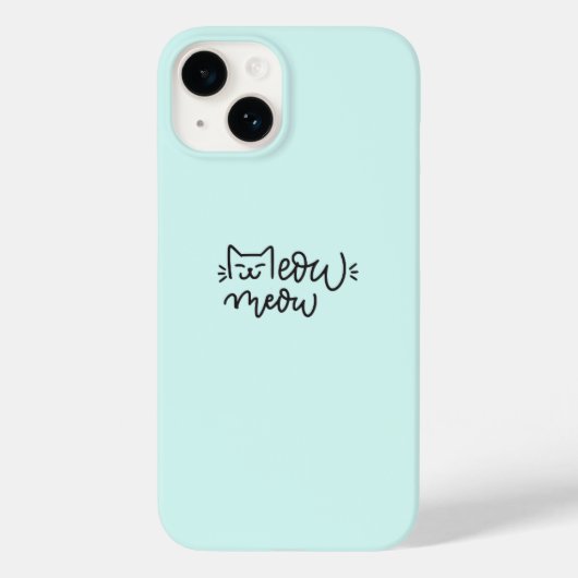 Étui de téléphone Blue Meow (Verso)