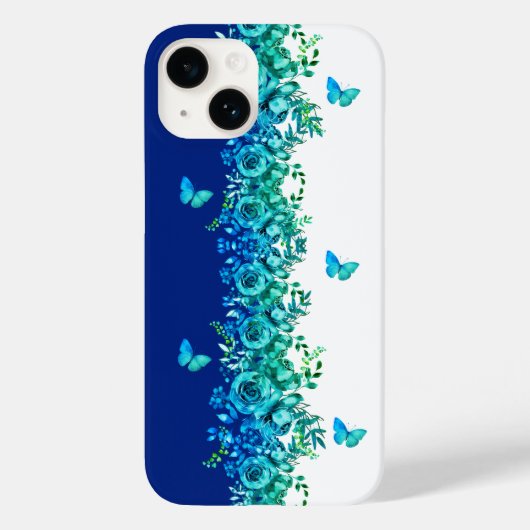 Étui de téléphone Blue Petal Symphony (Verso)
