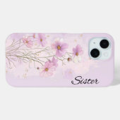 Étui de téléphone botanique à fleur de naissance p (Verso (horizontal))