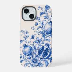 Étui de téléphone botanique Grenade Bleue