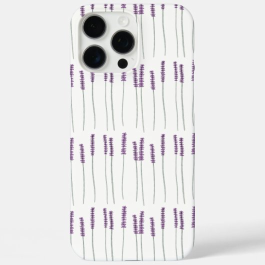 Étui de téléphone botanique minimal lavande (Verso)