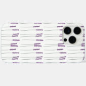 Étui de téléphone botanique minimal lavande (Verso (horizontal))