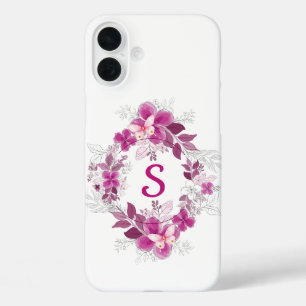 Étui de téléphone botanique papillon floral