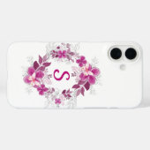 Étui de téléphone botanique papillon floral (Verso (horizontal))