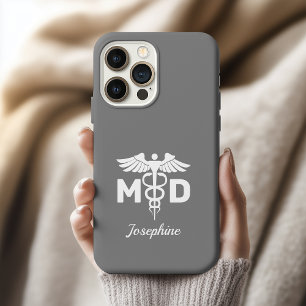 Étui de téléphone Caducée personnalisé Cadeau Doct