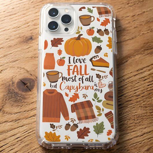 Étui de téléphone Capybara automne