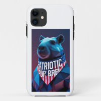 Étui de téléphone capybara géométrique