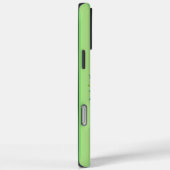 Étui de téléphone cellulaire à rayure verte HAMbW (Verso / Droite)
