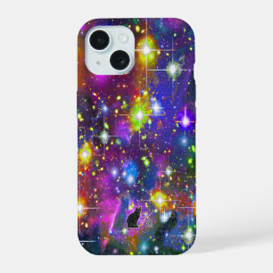 Étui de téléphone champ d'étoiles resplendissant